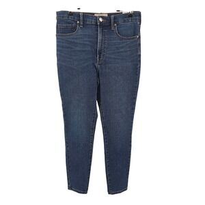 Everlane Jeans Women 29 Blue High Rise Skinny Ankle Dark Wash Denim Stretch